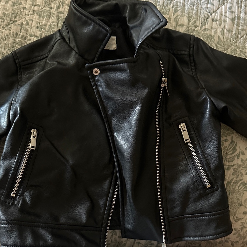 H&M Kids Black Biker Jacket